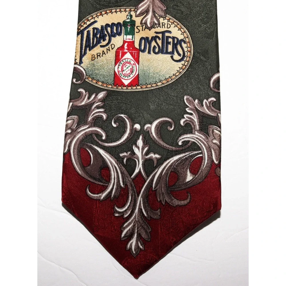 Tabasco Men's‎ Tabasco Pepper Sauce Paisley Silk Neck Tie